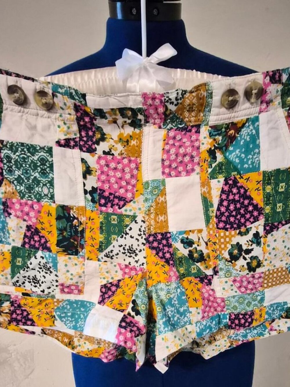 Pilcro Summer Quilt Shorts